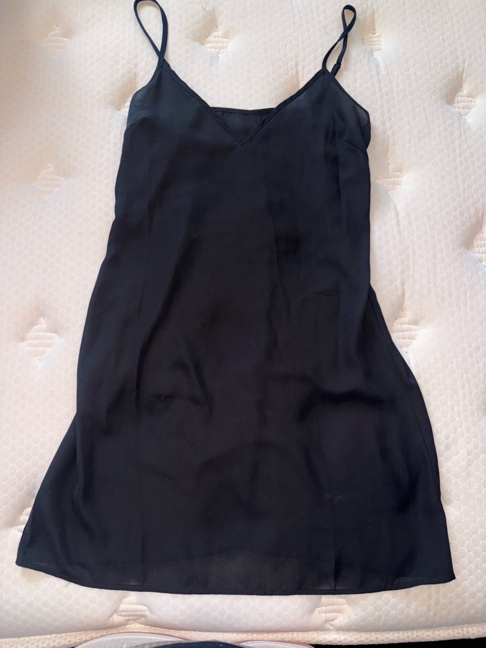 91. Mesh Black mini dress with adjustable straps